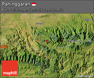 Satellite 3D Map of Paninggaran