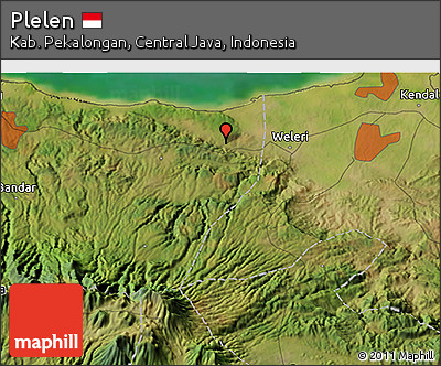 Satellite 3D Map of Plelen
