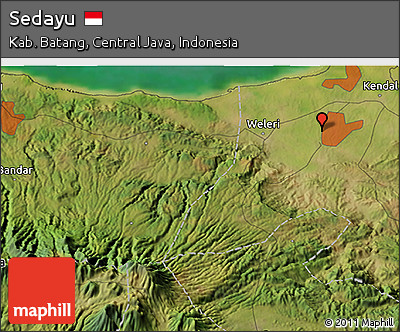 Satellite 3D Map of Sedayu