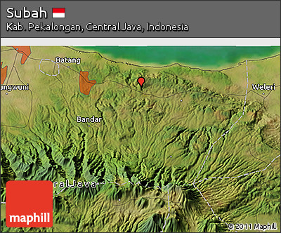 Satellite 3D Map of Subah