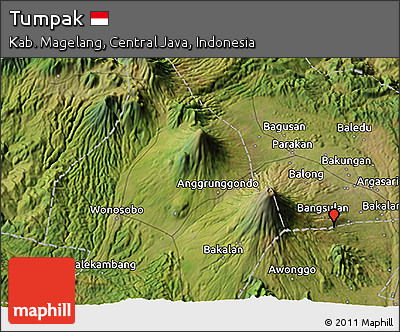 Satellite 3D Map of Tumpak