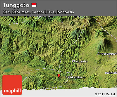 Satellite 3D Map of Tunggoto