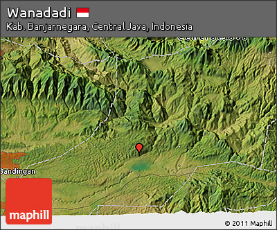 Satellite 3D Map of Wanadadi