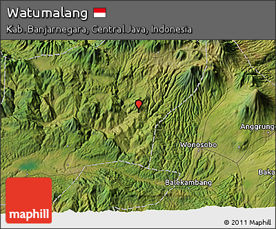 Satellite 3D Map of Watumalang