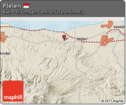 Shaded Relief 3D Map of Plelen
