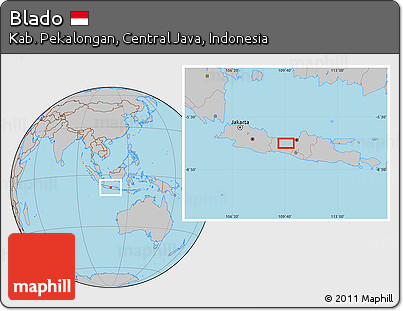 Gray Location Map of Blado
