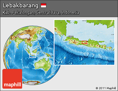 Physical Location Map of Lebakbarang
