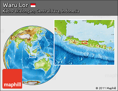Physical Location Map of Waru Lor