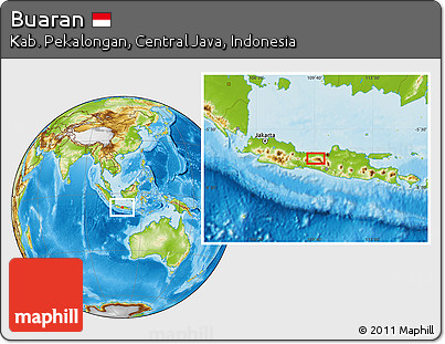 Physical Location Map of Buaran