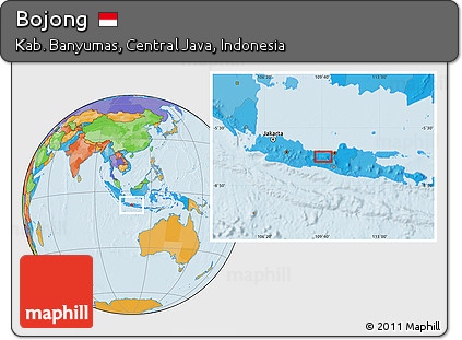 Political Location Map of Bojong
