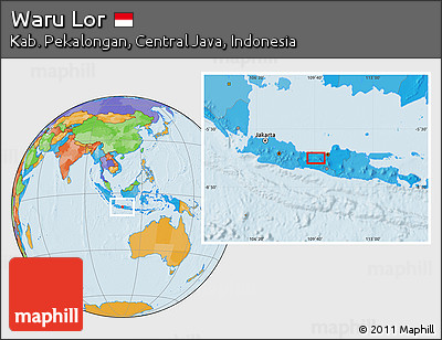 Political Location Map of Waru Lor