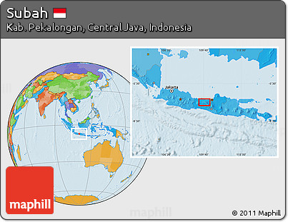 Political Location Map of Subah