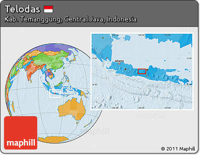 Political Location Map of Telodas