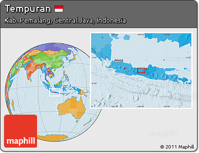 Political Location Map of Tempuran