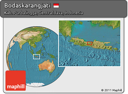 Satellite Location Map of Bodaskarangjati