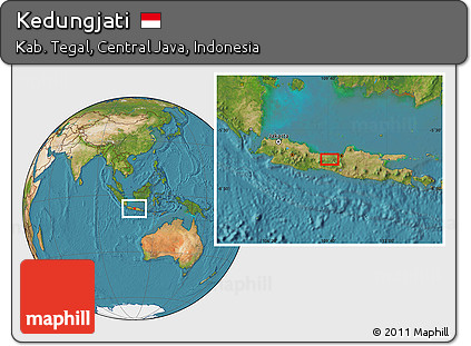 Satellite Location Map of Kedungjati