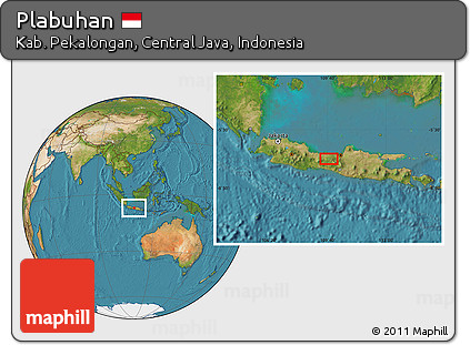 Satellite Location Map of Plabuhan