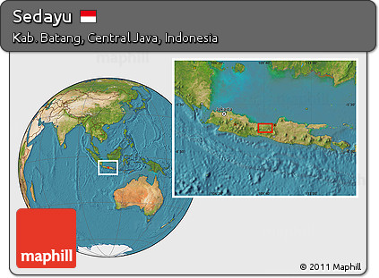 Satellite Location Map of Sedayu