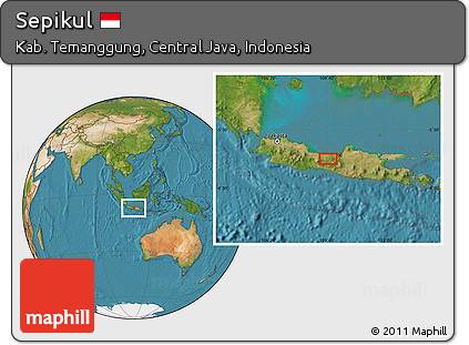 Satellite Location Map of Sepikul