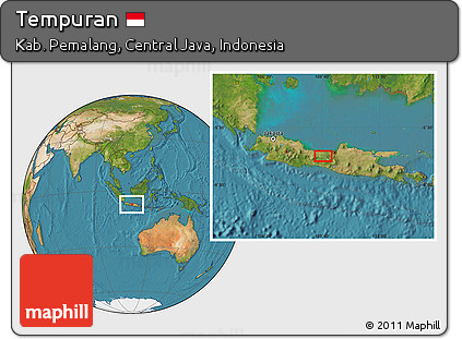 Satellite Location Map of Tempuran
