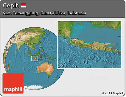 Satellite Location Map of Cepit