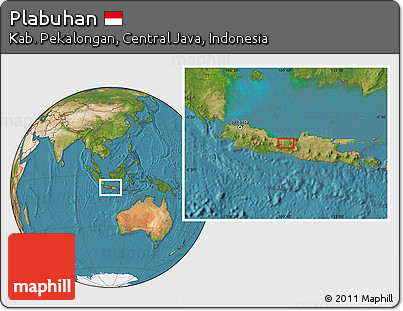 Satellite Location Map of Plabuhan