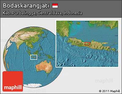 Satellite Location Map of Bodaskarangjati