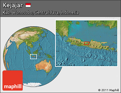 Satellite Location Map of Kejajar