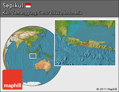 Satellite Location Map of Sepikul