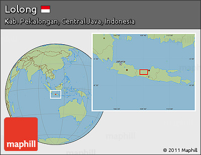 Savanna Style Location Map of Lolong