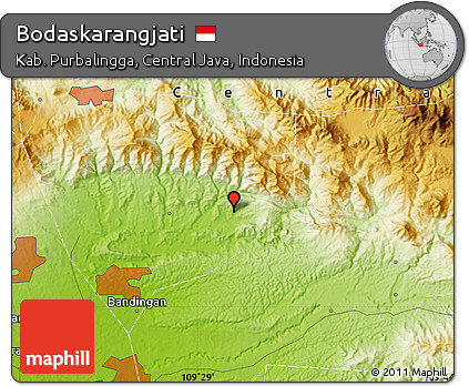 Physical Map of Bodaskarangjati