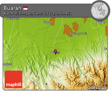 Physical Map of Buaran