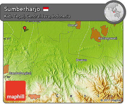 Physical Map of Sumberharjo