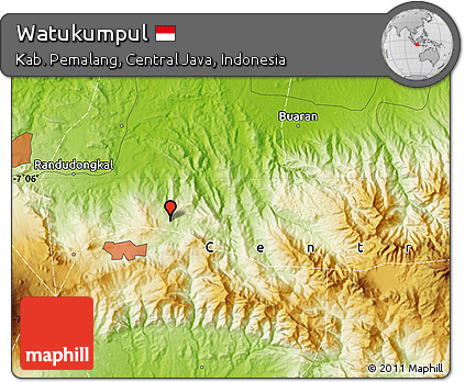 Physical Map of Watukumpul