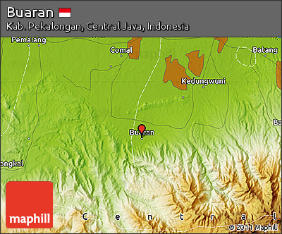 Physical Map of Buaran