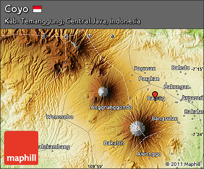 Physical Map of Coyo