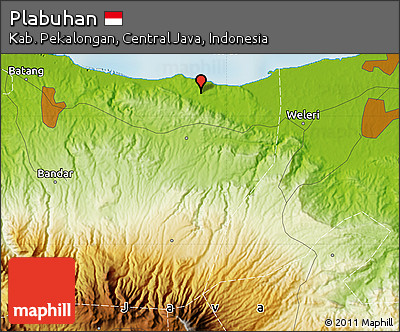 Physical Map of Plabuhan