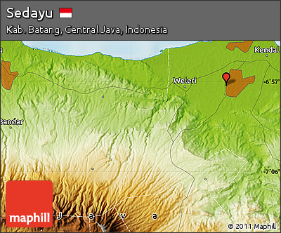 Physical Map of Sedayu