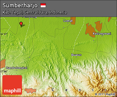 Physical Map of Sumberharjo