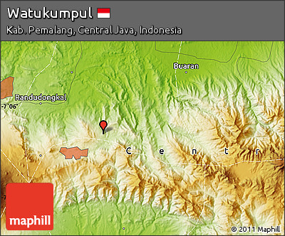 Physical Map of Watukumpul