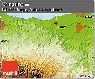Physical Map of Gringsing