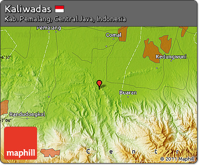 Physical Map of Kaliwadas