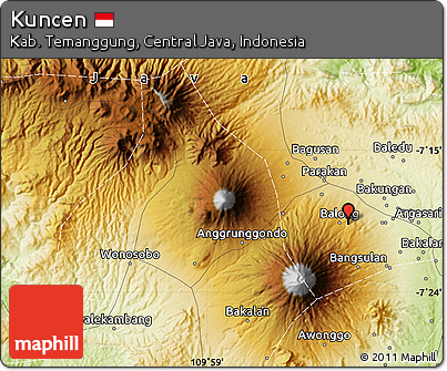 Physical Map of Kuncen