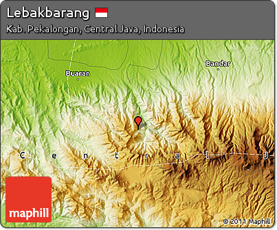 Physical Map of Lebakbarang