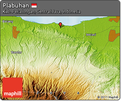 Physical Map of Plabuhan