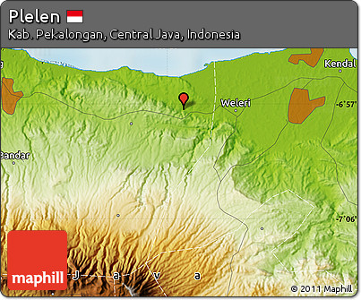 Physical Map of Plelen