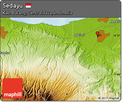 Physical Map of Sedayu