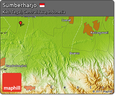 Physical Map of Sumberharjo