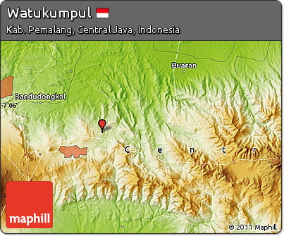 Physical Map of Watukumpul