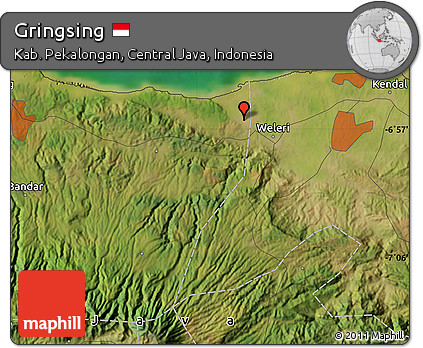 Satellite Map of Gringsing